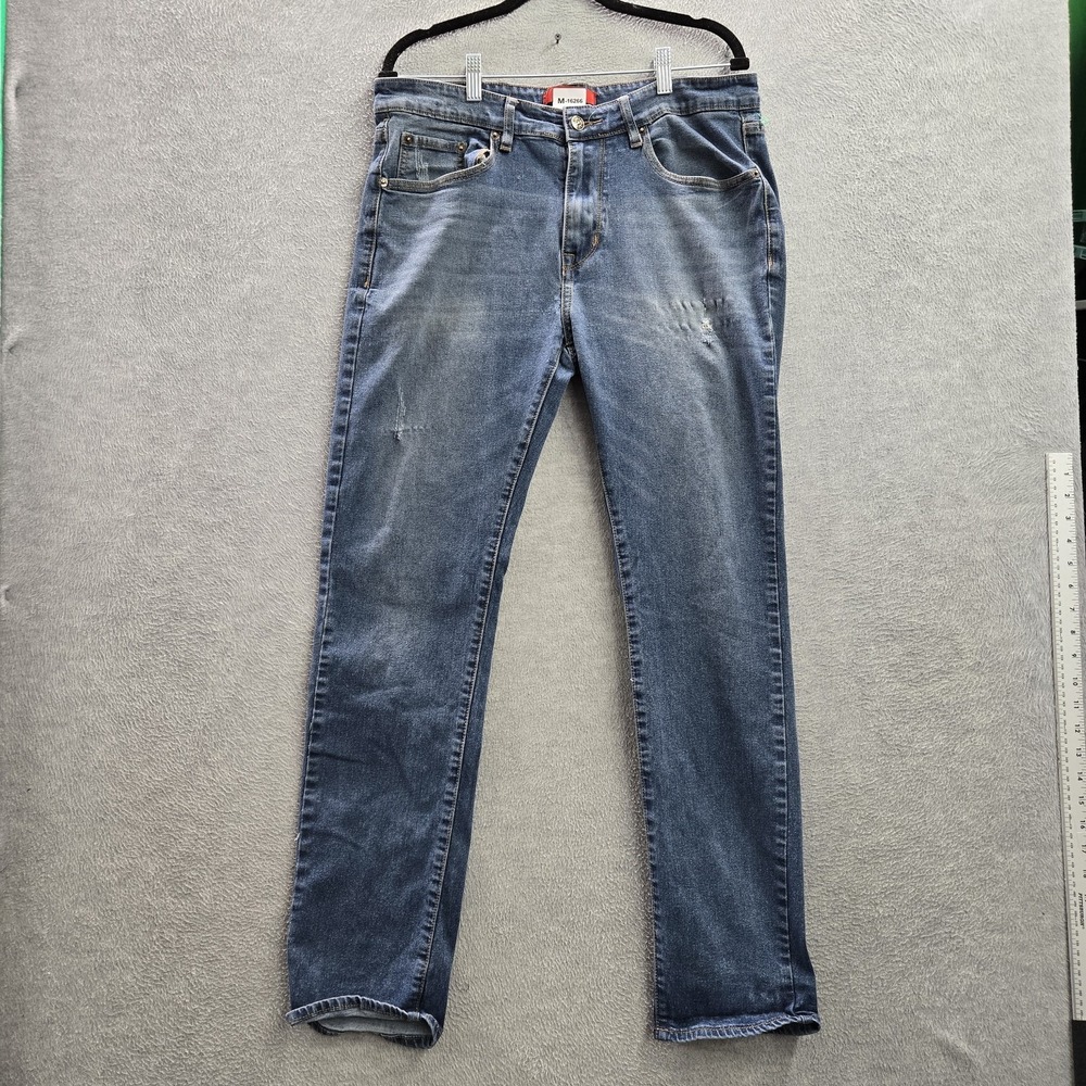 MBX Men Jeans 34X32 Blue Denim Slim Fit 30" Inseam